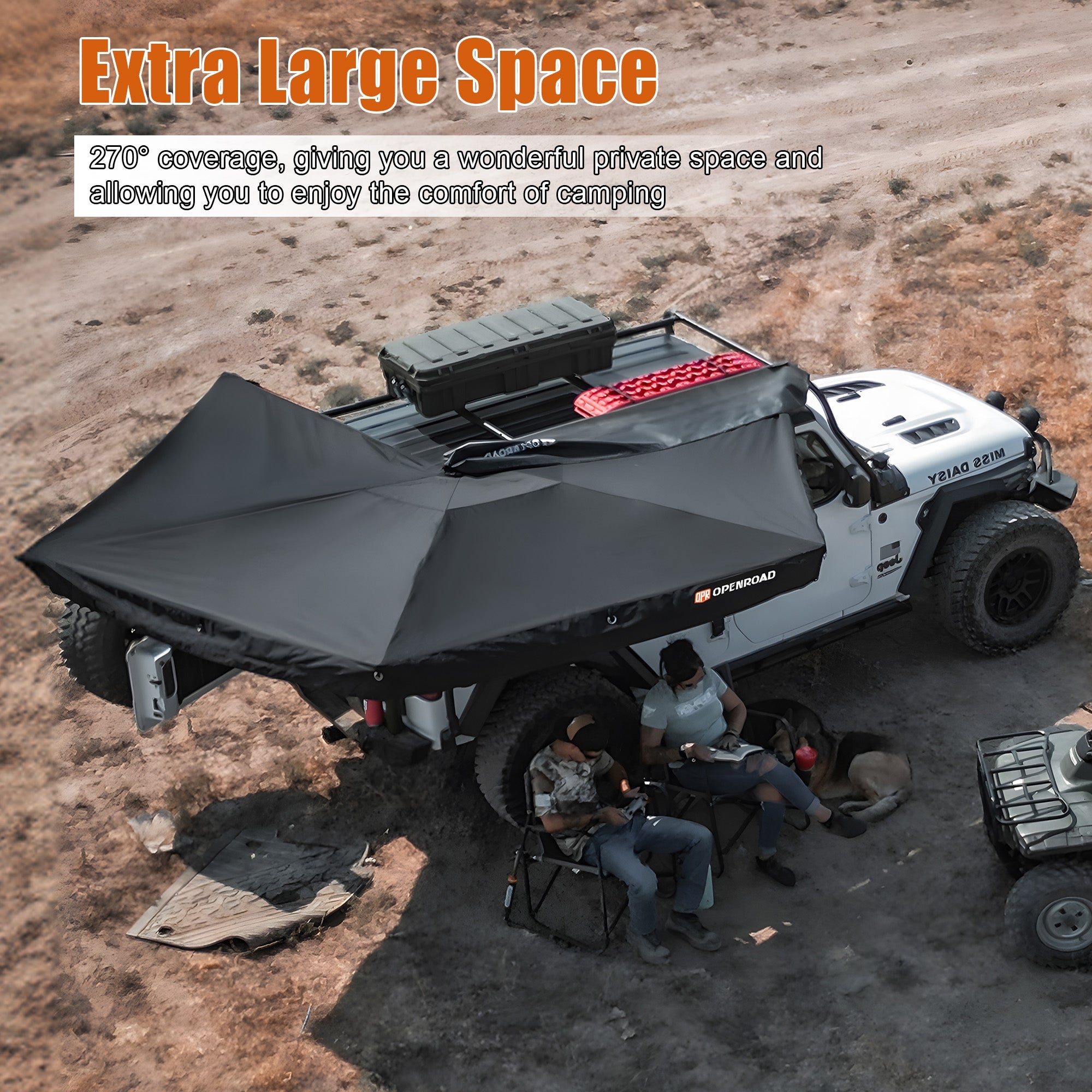 OPENROAD 270 Free Standing Awning for Camping awnings openroad4wd.com