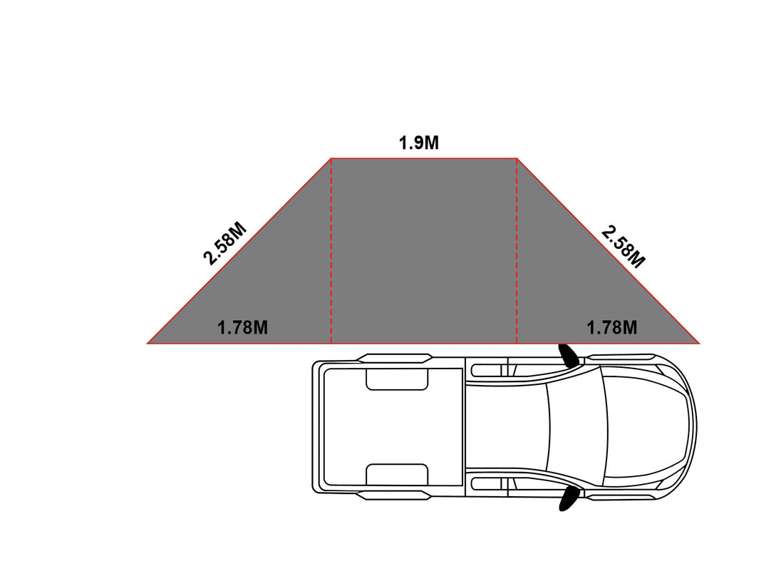 OPENROAD 180 Free Standing Awning Openroad4wd