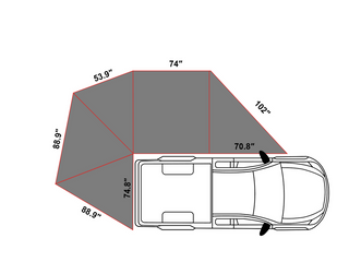 OPENROAD 270 Degree Awning Plus Sidewalls Openroad4wd