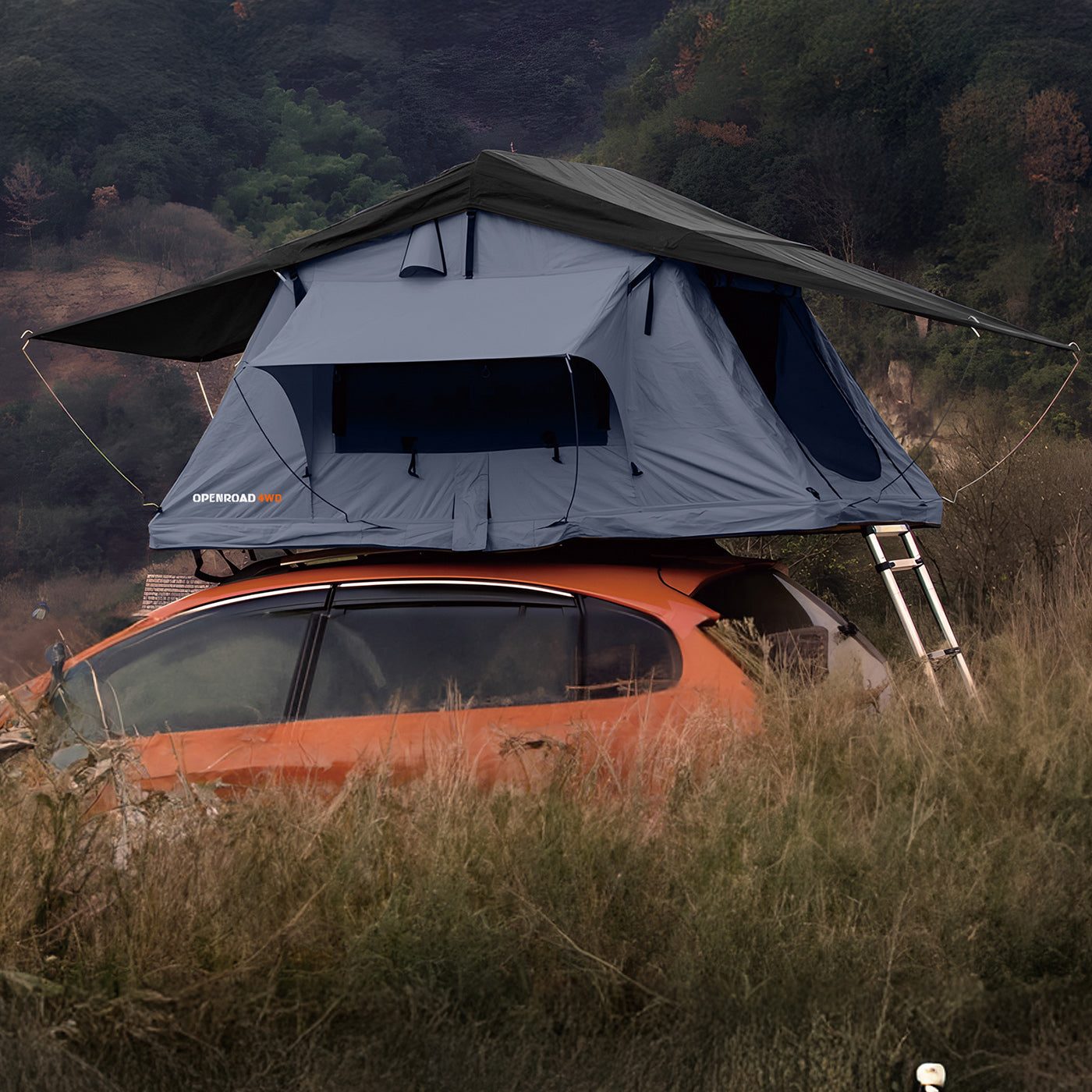 roof tent camping uk Soft Shell Roof Top Tent UK/EU|Quick Setup RTT for Car Camping-OPENROAD
