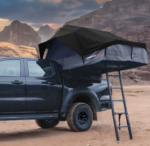 OPENROAD Family Quick-Open Soft Roof Top Tent (4-Person)